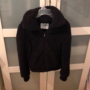 Black fuzzy jacket